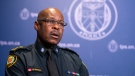 Retired Toronto Police Chief Mark Saunders is shown during an interview with The Canadian Press in Toronto on Monday, July 27, 2020. THE CANADIAN PRESS/Frank Gunn
