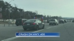 Crash on Highway 400 March 20