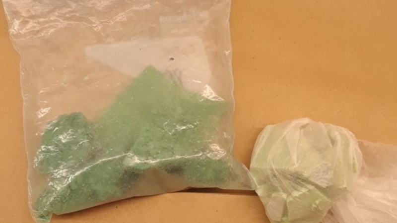 OPP supplied images of drugs found on a teenager in Orillia on Monday March 20, 2023. (OPP/ supplied)