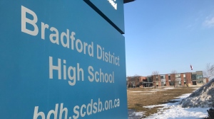 Bradford District High School in Bradford West Gwillimbury, Ont. (CTV News/Rob Cooper)