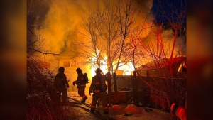 Regina fire crews responded to a house fire in north central early Tuesday morning. (Source: Regina fire)