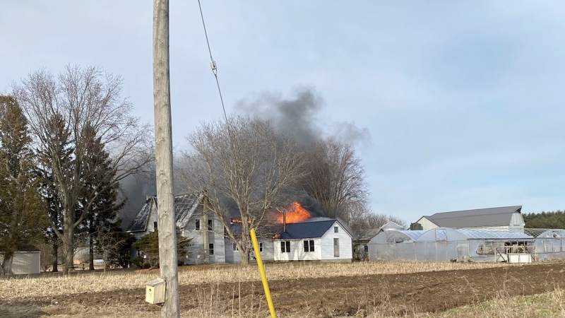 A house fire in Bayham on Monday March 20, 2023, caused an estimated $600 thousand dollars in damage. (Source: Municipality of Bayham Fire Department)