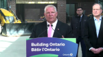 Ontario Premier Doug Ford speaks to reporters in Vaughan, Ont. March 21, 2023. (CTV News Toronto)