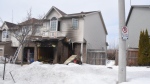 Ottawa firefighters extinguished a fire at this home in Orleans Tuesday, March 21, 2023. (Jean Lalonde/Ottawa Fire Services)