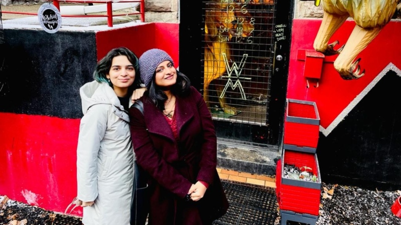 Childhood friends Dania Zafar, 32, and Saniya Khan, 32, were both staying at the same Airbnb in Old Montreal and are reported missing. (Submitted photo)