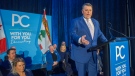 Prince Edward Island premier Dennis King, leader of the Progressive Conservative Party, speaks during a news conference in Winsloe, P.E.I. on Monday March 6, 2023. THE CANADIAN PRESS/Brian McInnis