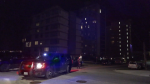 Police responded to a West Vancouver apartment building where a man was fatally stabbed in the parkade Tuesday, March 21. (CTV)