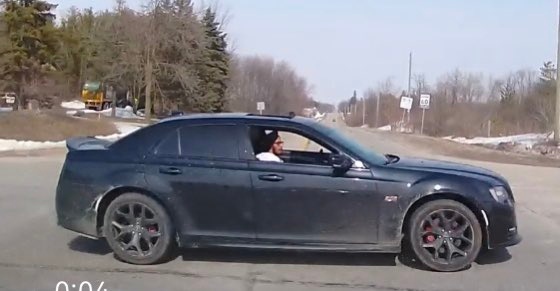 Police have released this photo of the driver and vehicle they're looking to identify. (Guelph Police Service/Twitter)