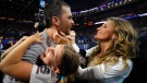 Tom Brady and Gisele Bundchen after the Super Bowl LIII in 2019. (Kevin C. Cox/Getty Images)