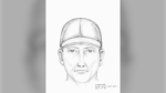 This sketch was released by the North Vancouver RCMP as part of an investigation into suspected arsons at porta-potties. 