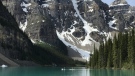 Moraine Lake in Banff National Park is shown in Lake Louise, Alta., in June 2020. (THE CANADIAN PRESS/Jonathan Hayward)