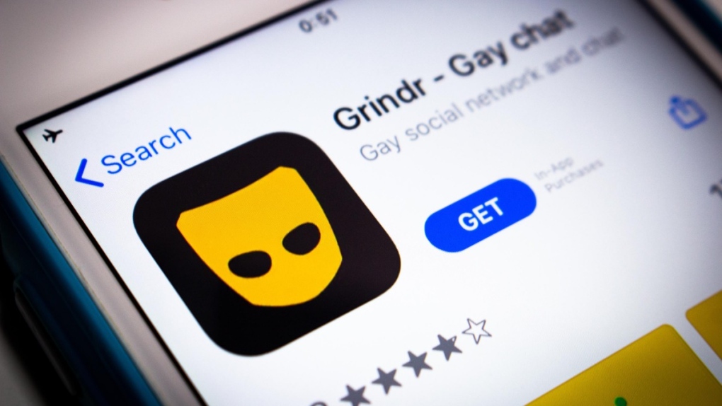 Grindr app download on a device