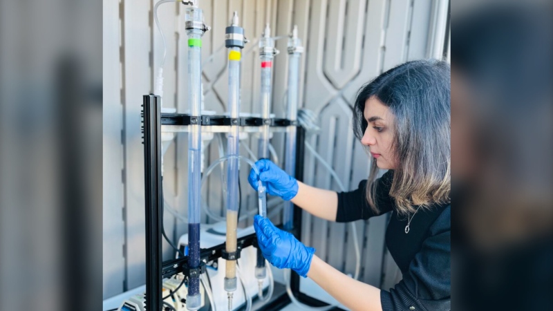 Researchers out of the University of British Columbia have developed a new treatment designed to remove "forever chemicals" from drinking water for good. Photo: Mohseni lab