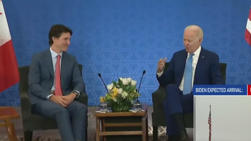 US President Joe Biden touches down in Ottawa 