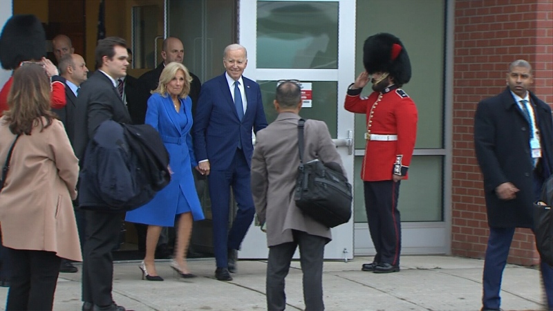 U.S. President Biden heads to Rideau Cottage