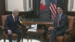 Biden meets with Trudeau