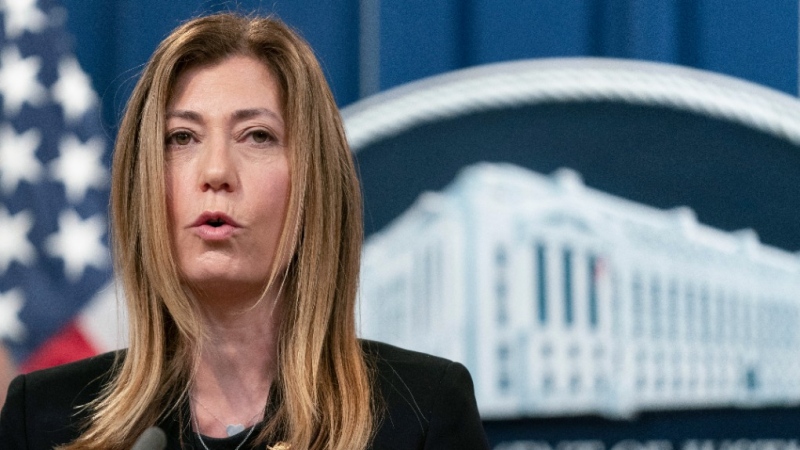 Drug Enforcement Administration Administrator Anne Milgram speaks during a news conference at the Department of Justice in Washington, Tuesday, Oct. 26, 2021. (AP Photo/Manuel Balce Ceneta, File)