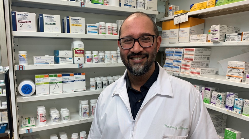 Pharmacist Allan D’Souza says many pharmacists welcome the ability to prescribe more minor conditions. (Kimberley Johnson/CTV News Ottawa) 