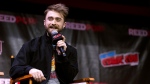Daniel Radcliffe attends a panel discussion for Roku Channel's "Weird: The Al Yankovic Story" during New York Comic Con at the Jacob K. Javits Convention Center on Sunday, Oct. 9, 2022, in New York. (Photo by Charles Sykes/Invision/AP)