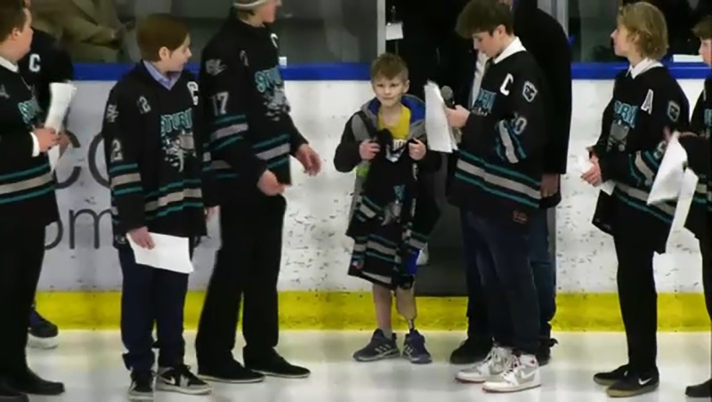 28 youth hockey teams gathered this weekend in Calgary to raise funds to fight kids cancer