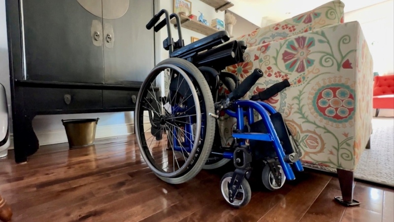 A mother says she and other family were forced off a flight from Phoenix to Toronto over what they say were tensions with Air Canada staff over her son's wheelchair. (Submitted)
