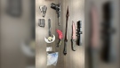 The items seized during the search of the house on March 23, 2023. (Source: Brandon Police Service)