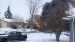Calgary emergency crews were called to an explosion and house fire in the community of Marlborough on Monday, March 27, 2023.