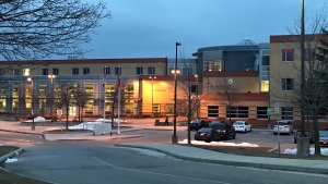 St. Benedict Catholic Secondary School in Cambridge on March 27, 2023. (Dan Lauckner/CTV Kitchener)