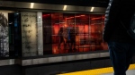 Passengers pass through a platform on a subway stop in Toronto, Jan. 27, 2023. THE CANADIAN PRESS/Chris Young