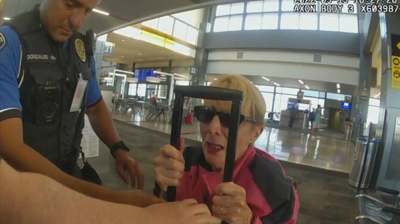 Elderly deaf woman suffers broken arm after airpor