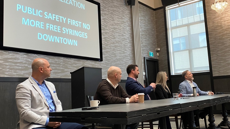 With around 20 people in attendance, business owners and residents spoke out about their concerns surrounding Moncton’s downtown and put forward an urgent call for action. (Alana Pickrell/CTV Atlantic)