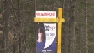 A for sale sign on a property near Burnswtown in Renfrew County. (Dylan Dyson/CTV News Ottawa)
