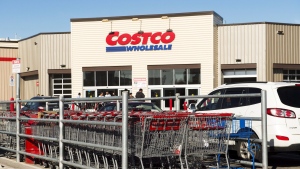 Shopping carts are shown at Costco in Mississauga, Ont., on Monday, May 15, 2017. Ontario's government has fined Costco more than $7 million after an investigation into illegal kickbacks at 29 pharmacies in warehouses across the province. THE CANADIAN PRESS/Nathan Denette