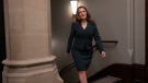 Deputy Prime Minister and Finance Minister Chrystia Freeland makes her way to a cabinet meeting, Tuesday, March 28, 2023 in Ottawa. THE CANADIAN PRESS/Adrian Wyld