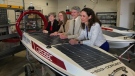 From left to right: Josie Osborne, Minister of Energy, Mines and Low Carbon Innovation, Emilie de Rosenroll, CEO of COAST, Fritz Stahr, CTO of Open Ocean Robotics, and Julie Angus, CEO and co-founder of Open Ocean Robotics. (CTV News)