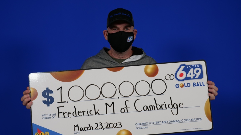 Frederick Matthews, a 56-year-old Cambridge father, has won $1 million from the Lotto 6/49 Gold Ball Draw. (Frederick Matthews/OLG)