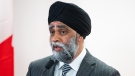 Harjit S. Sajjan, Minister of International Development and Minister responsible for the Pacific Economic Development Agency of Canada (PacifiCan) speaks during a press conference at the Canadian Red Cross in Ottawa, on Thursday, March 9, 2023. THE CANADIAN PRESS/Spencer Colby