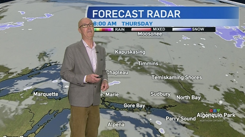 Flurries across the north, heavy at times