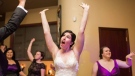 Arley McNeney (Cruthers) dances at her wedding in 2015. The former Paralympian, activist, writer and devout mother died suddenly at 40 years old in March 2023. (Twitter/ Arley McNeney)