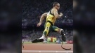 South Africa's Oscar Pistorius runs in one of the men's 400-meter semifinal races during the athletics competition in the Olympic Stadium at the 2012 Summer Olympics, London, Aug. 5, 2012. (AP Photo/Lee Jin-man, File)