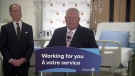 Doug Ford holds a news conference in Hamilton, Ont. on Thursday, Mar. 30, 2023. (CTV Toronto)