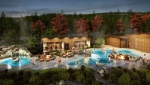 A rendering of the Nordic spa at MTN House by Basecamp. (Supplied) 
