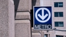 A sign for the Montreal metro is seen in Montreal on Tuesday, June 18, 2019. THE CANADIAN PRESS/Paul Chiasson