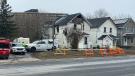 One person is dead after a fire in a home on Montreal Street in Kingston, Ont. (Kimberley Johnson/CTV News Ottawa)
