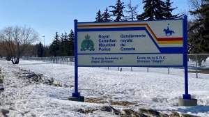 An RCMP Depot Division sign is pictured in this file photo. (GarethDillistone/CTVNews)