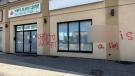 Toronto police are investigating after "hateful messages" were recently spray painted on the outer wall of North York’s Towfiq Islamic Centre.