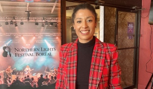 On Friday, Tessa Balaz, executive director of Northern Lights Festival Boreal, unveiled this year's lineup. The festival runs July 6-9 at Bell Park in Sudbury. (Alana Everson/CTV News)
