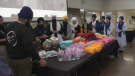 Members of the Sikh community gathered and invited others to learn more about their traditional tools clothing and music on Mar. 31, 2023. (CTV News/Dave Pettitt)