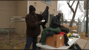 Gar Gar, a community and youth advocate for the South Sudanese community  helped organize a clothing drive Saturday held at the Forest Lawn Community Association to help the victims of a Monday house explosion in northeast Calgary
