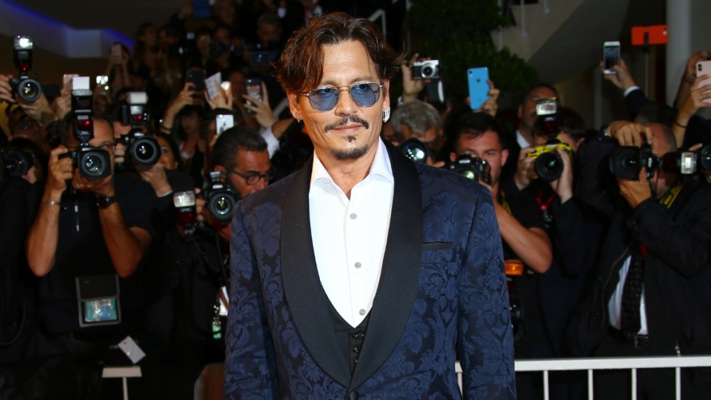 Johnny Depp at a film premiere 